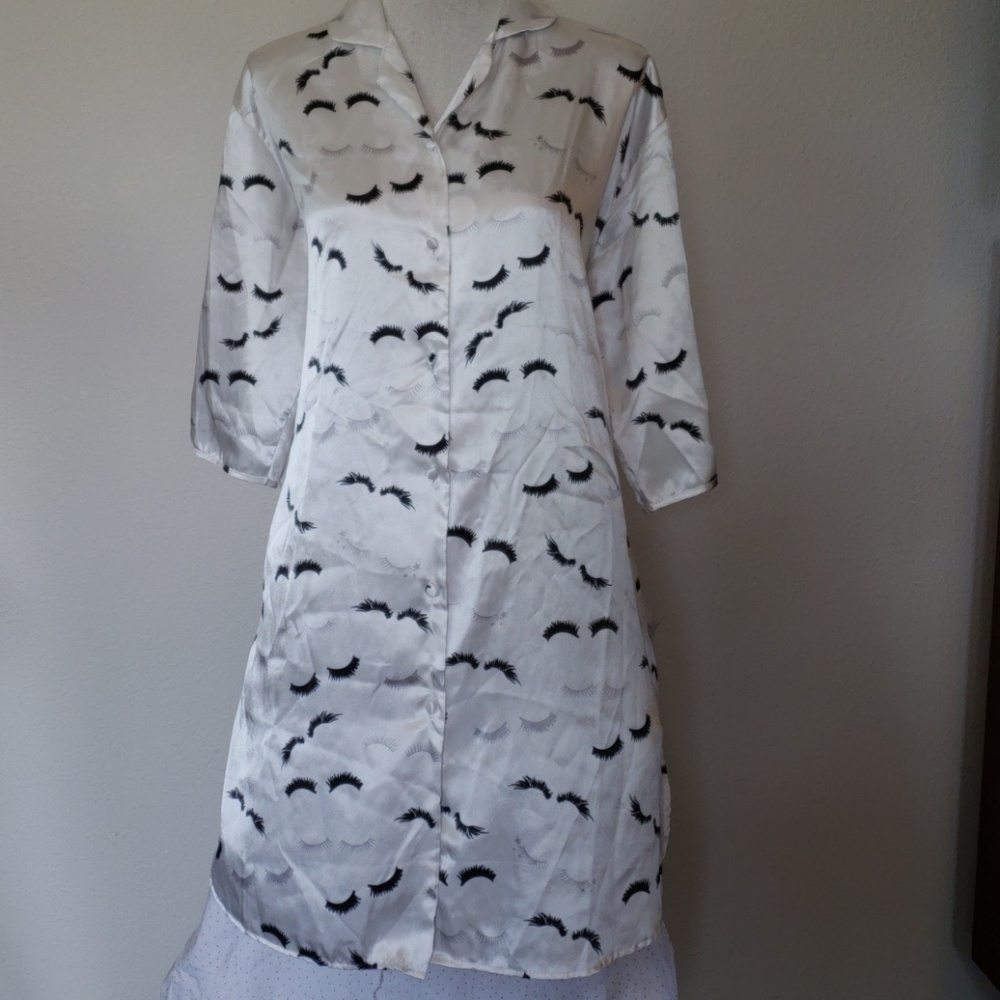 Eyelash Silky Pajamas